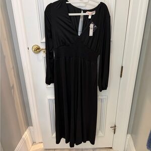 Elegant Black midi jumpsuit